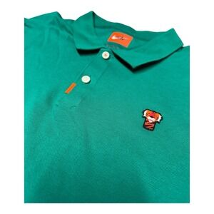 Nike Dri-Fit Tiger Woods Polo Shirt Mens XL Green Club Headcover‎ Frank Logo TW